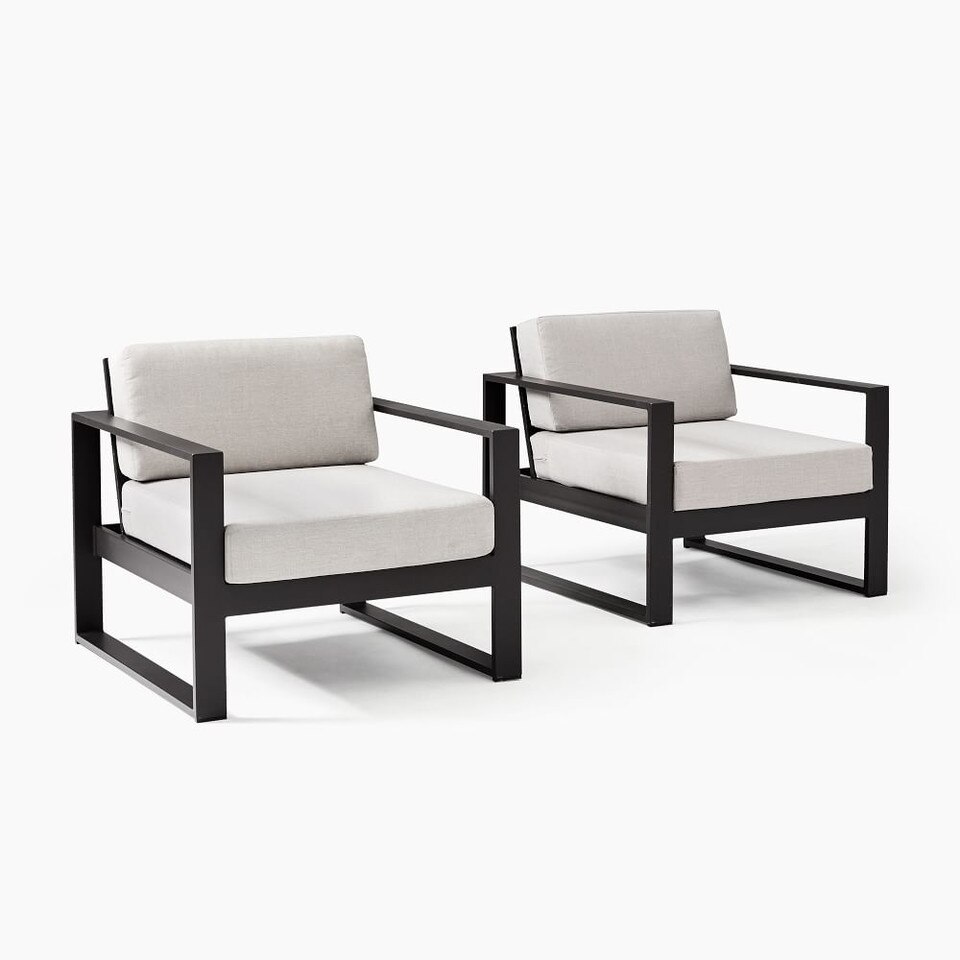 Portside Aluminium Outdoor Lounge Chair - West Elm Australia